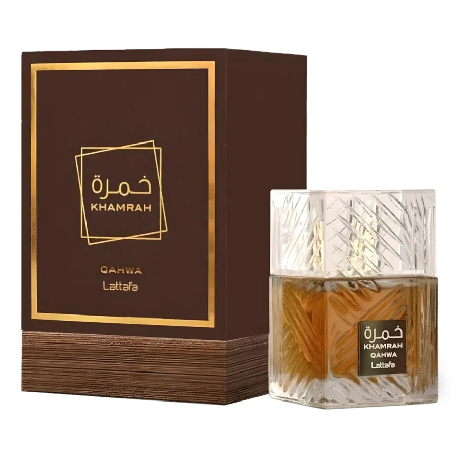 Lattafa Khamrah Qahwa com Embalagem de Luxo